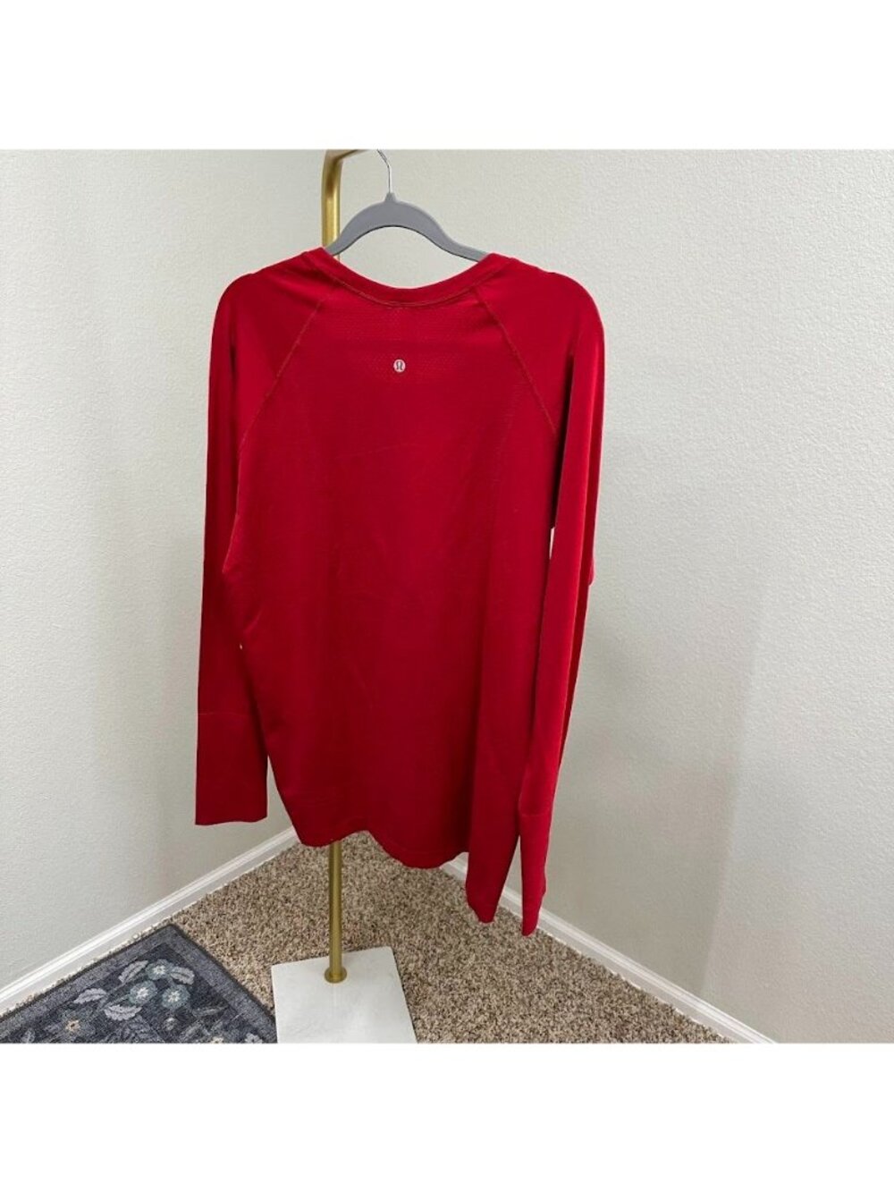 Lululemon Swiftly Tech Long Sleeve 2.0 Crew Shirt Dark Red Womens Plus Sz 16 NEW - Picture 4 of 6